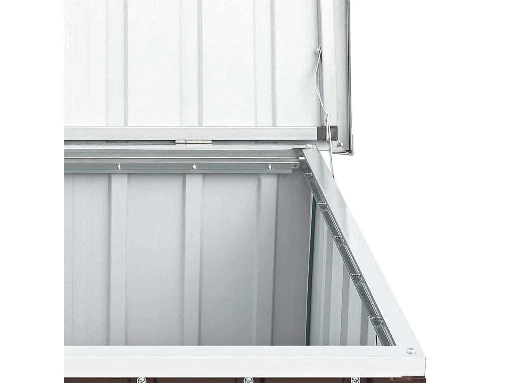 Caja de almacenamiento de jardín Marrón 109x67x65 cm