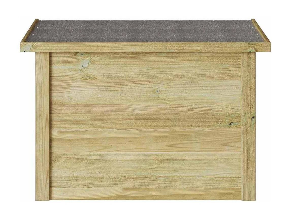 Baúl de almacenaje 44x80x57 cm en madera impregnada de pino