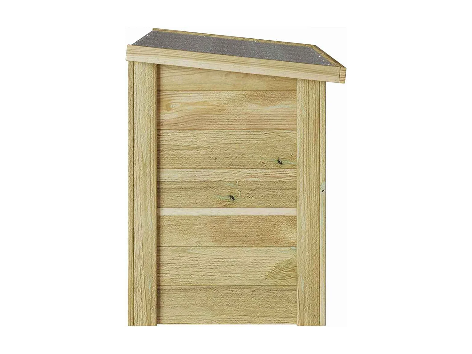 Baúl de almacenaje 44x80x57 cm en madera impregnada de pino