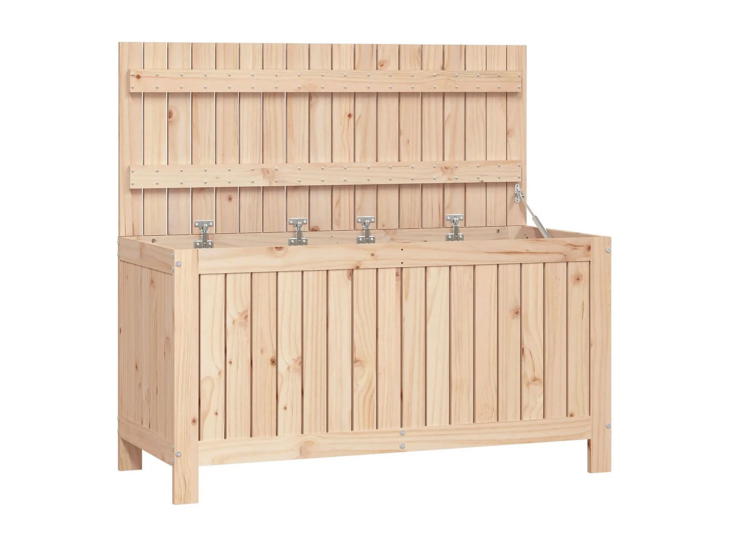 Cassapanca da giardino 115x49x60 cm Legno massello di pino