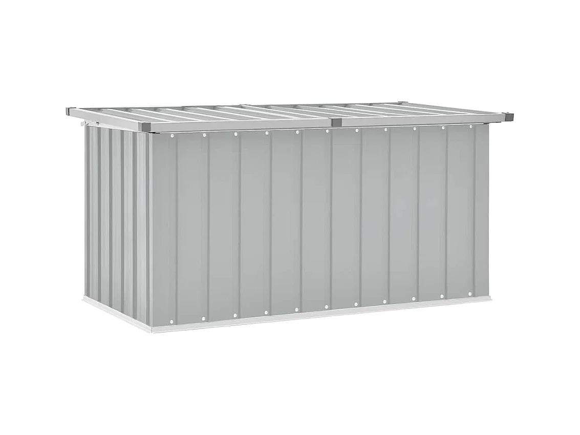 Boîte de rangement de jardin Gris 129x67x65 cm