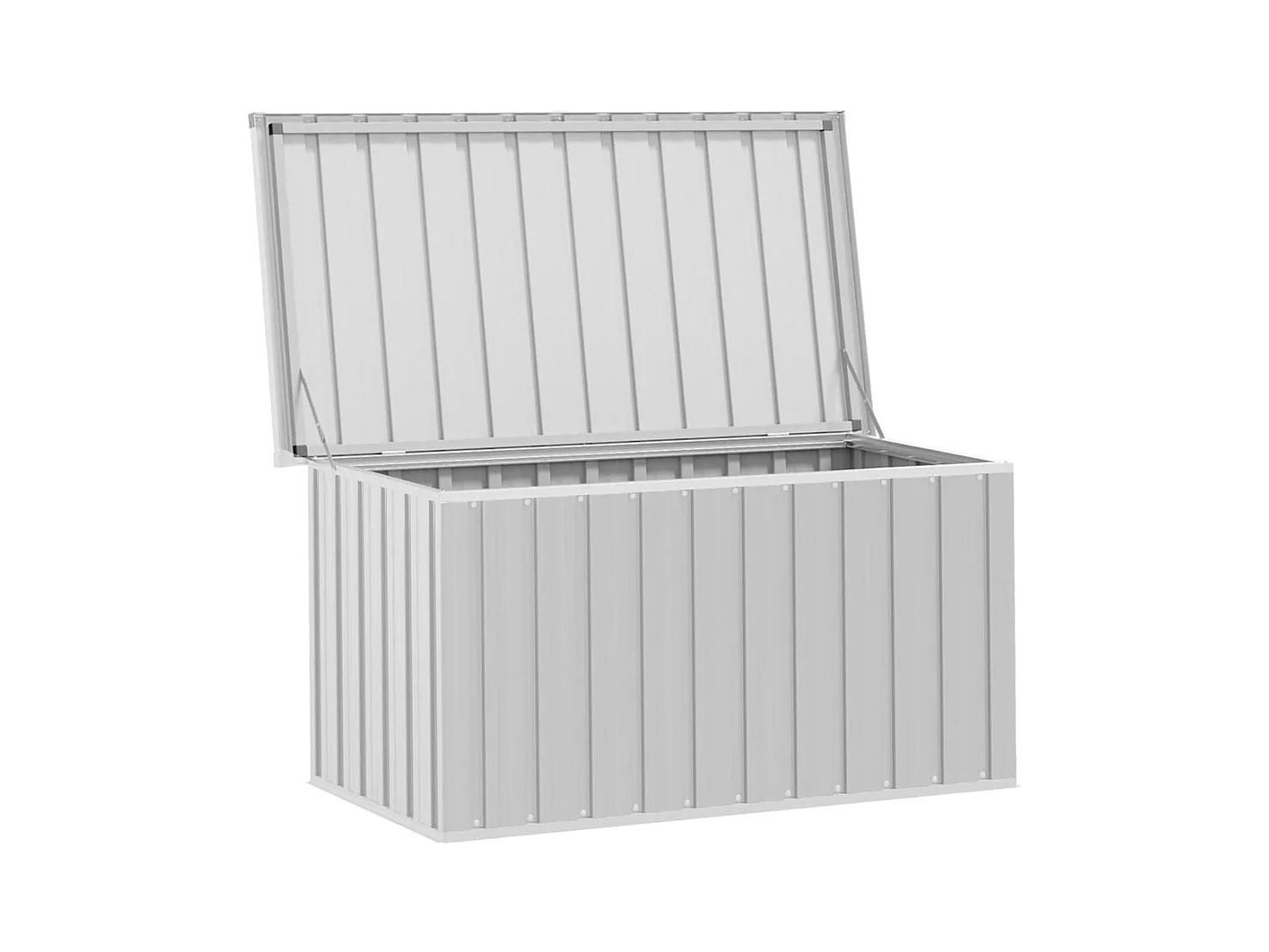 Boîte de rangement de jardin Gris 129x67x65 cm