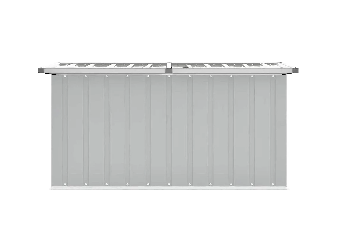 Boîte de rangement de jardin Gris 129x67x65 cm