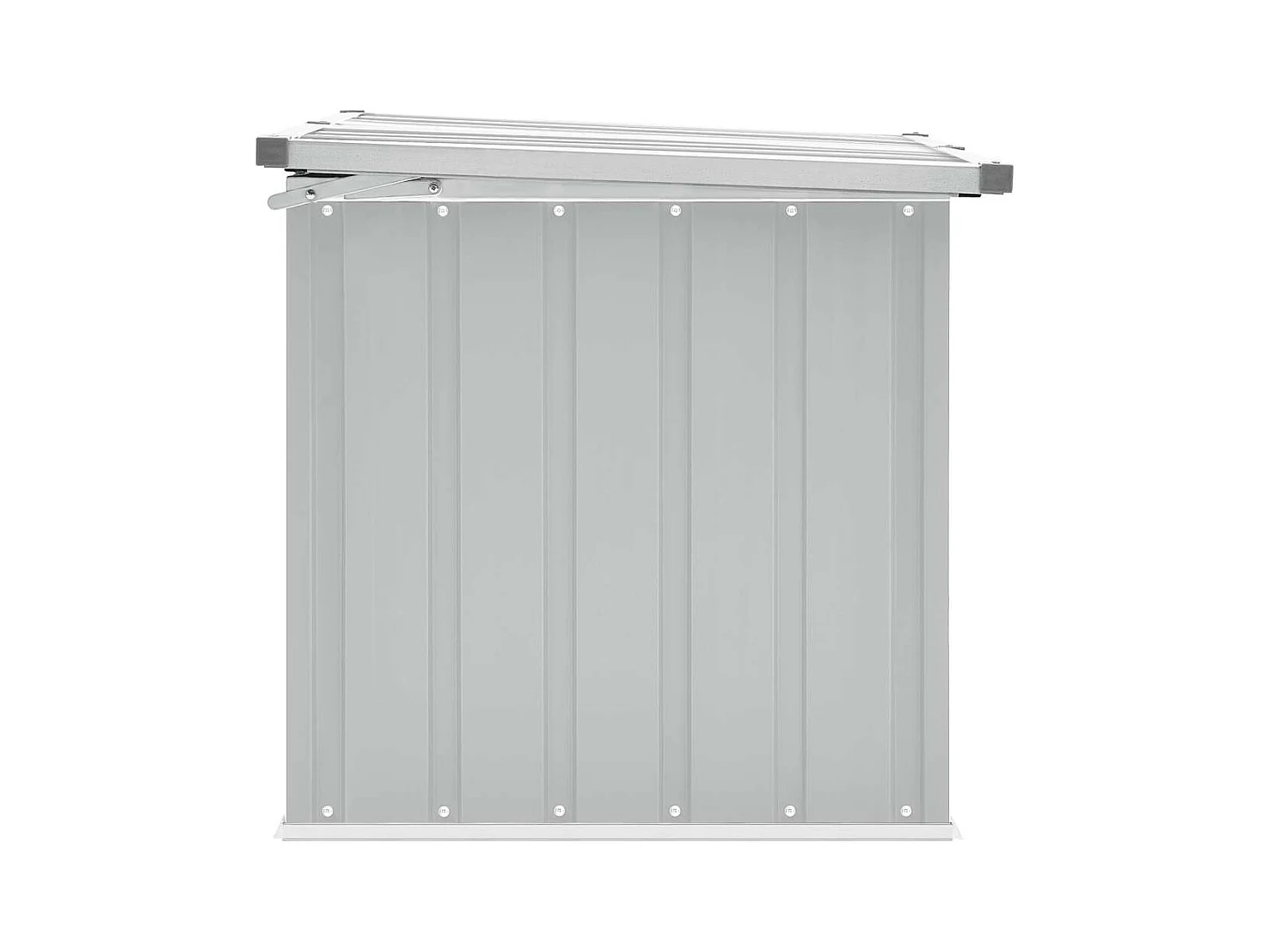 Boîte de rangement de jardin Gris 129x67x65 cm
