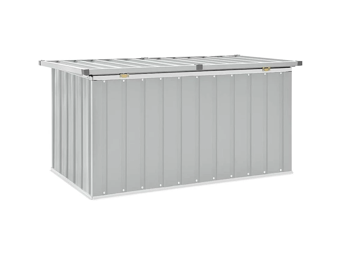 Boîte de rangement de jardin Gris 129x67x65 cm