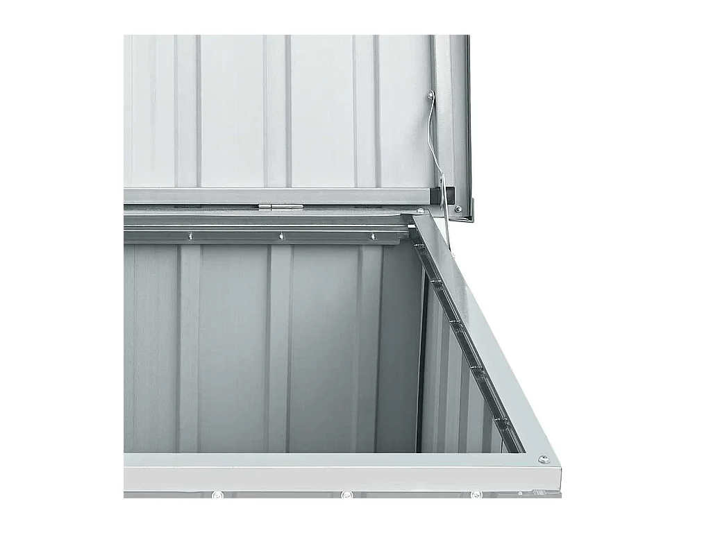 Boîte de rangement de jardin Gris 129x67x65 cm