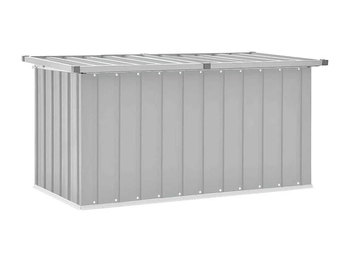 Boîte de rangement de jardin Gris 129x67x65 cm