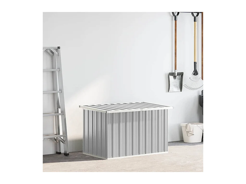 Boîte de rangement de jardin Gris 109x67x65 cm