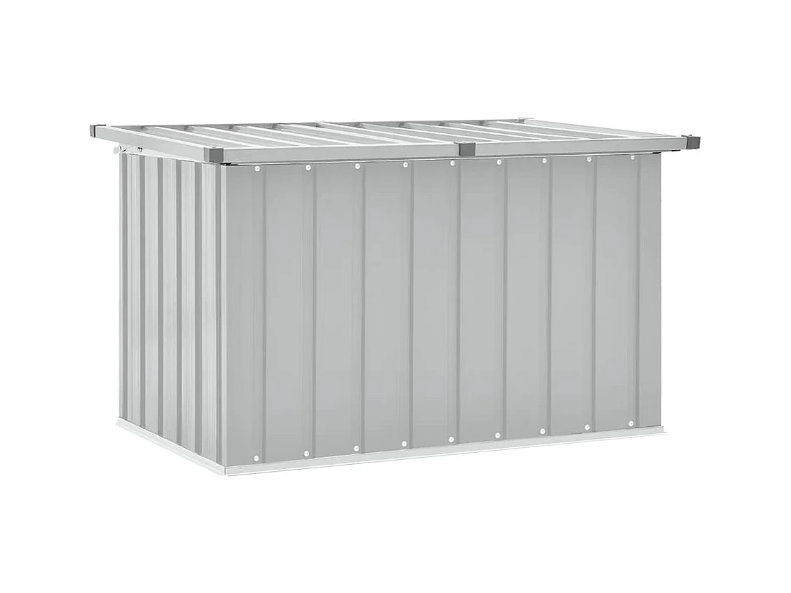 Baule portaoggetti da giardino Grigio 109x67x65 cm