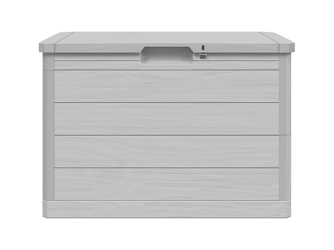 Grijze buitenkussenbox 77,5x44,5x53 cm polypropyleen