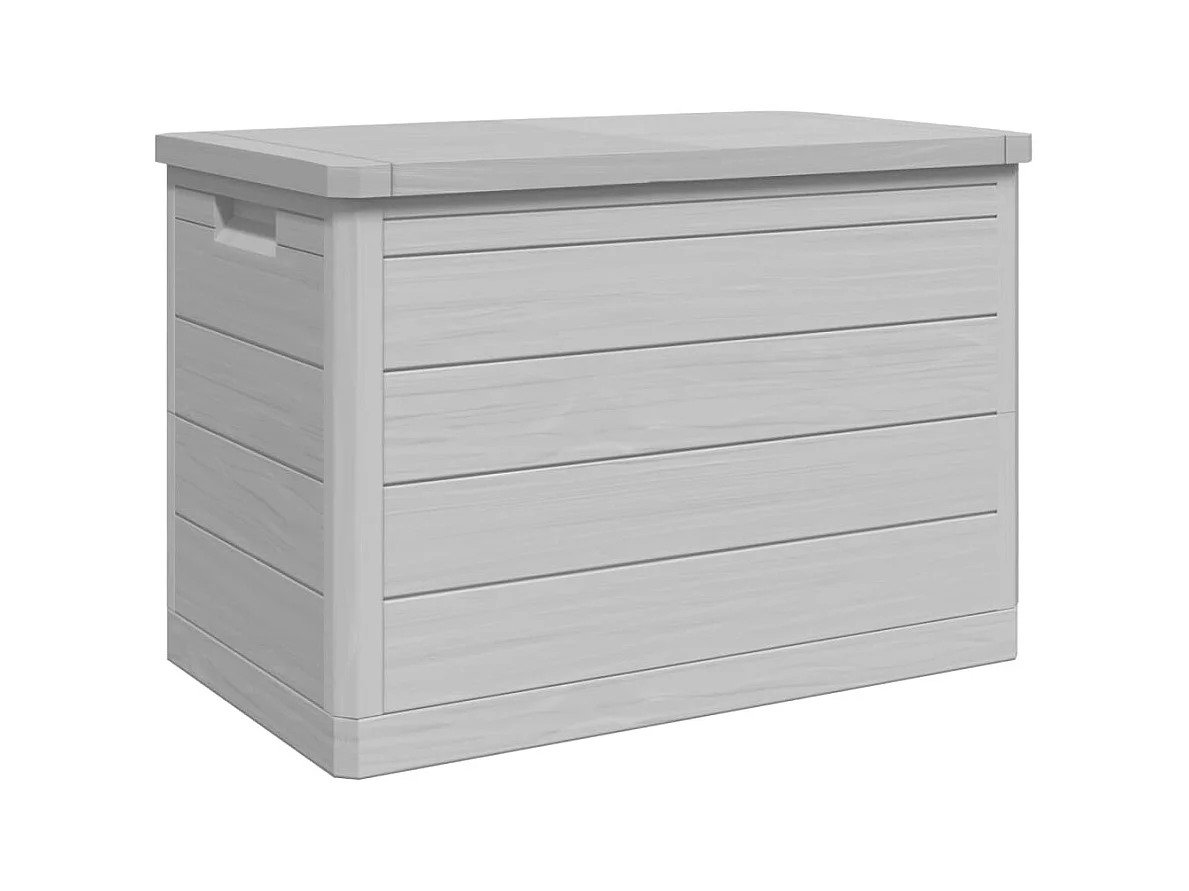 Grijze buitenkussenbox 77,5x44,5x53 cm polypropyleen