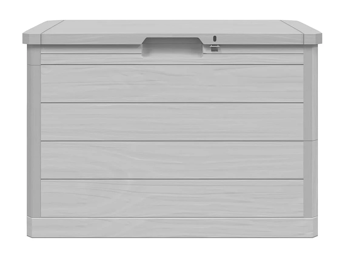 Caja de cojín para exterior gris 77,5x44,5x53 cm polipropileno