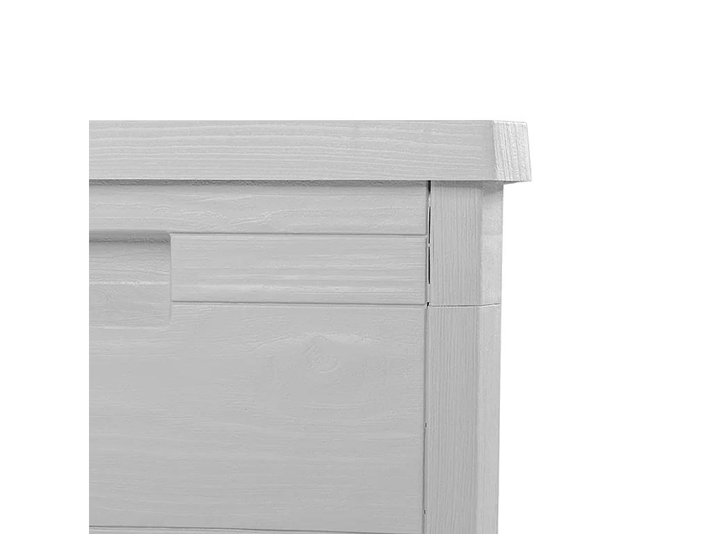 Caja de cojín para exterior gris 77,5x44,5x53 cm polipropileno