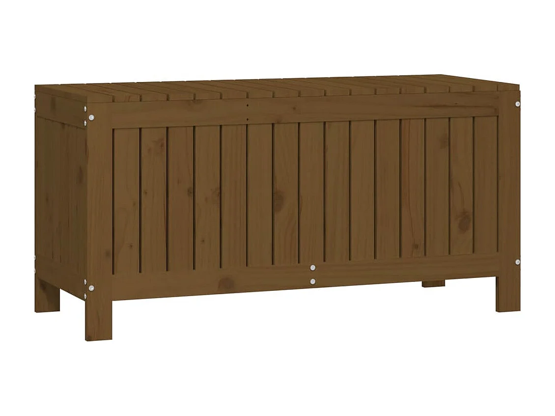 Contenitore da giardino color miele, 108x42,5x54 cm, in legno di pino
