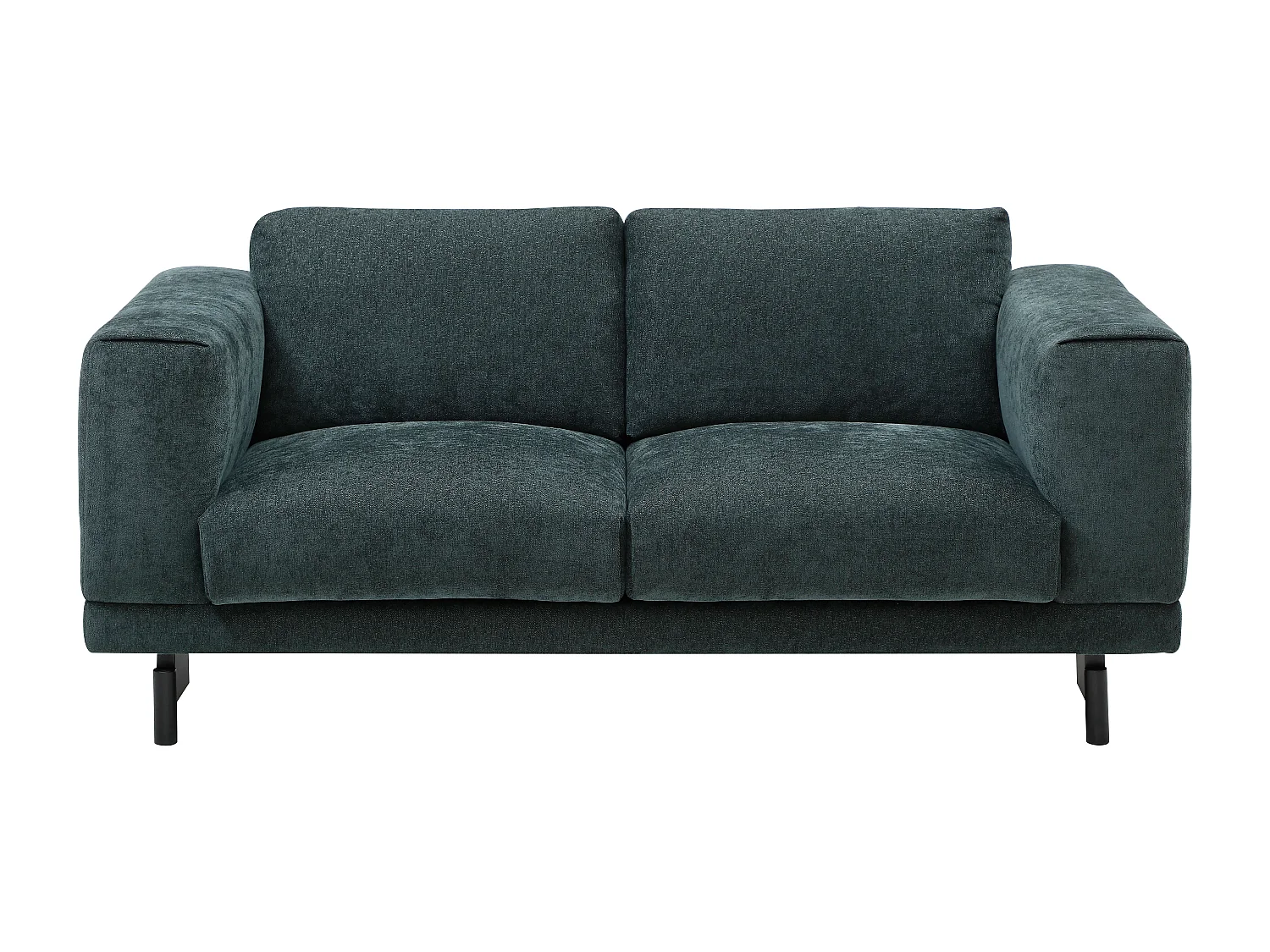 Canapé 2 places en tissu chenille vert DEMBOLA