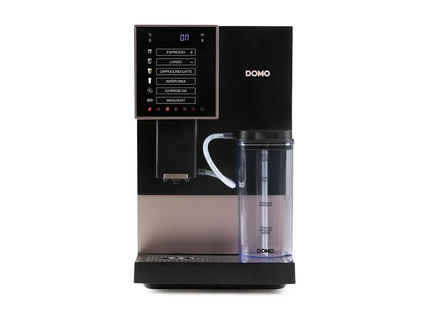Cafetera espresso automática con molinillo DO743K - 1350 W - 19 bares - 125 g de café - Negra