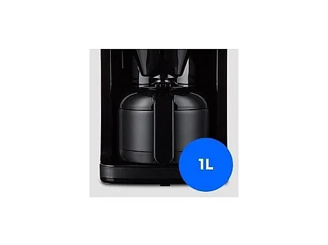 Cafetiere Filtre Digitale Isotherme avec Broyeur - MEDION - 1000W - 1,0L - Noir