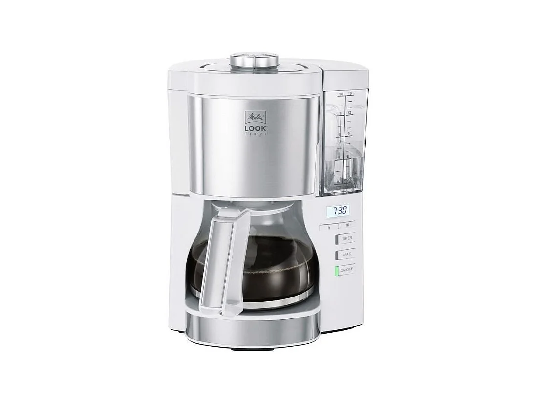 Cafetiere filtre - Melitta - Look V Timer 1025-07 - 1,25L - 10 tasses - 1080 Watts