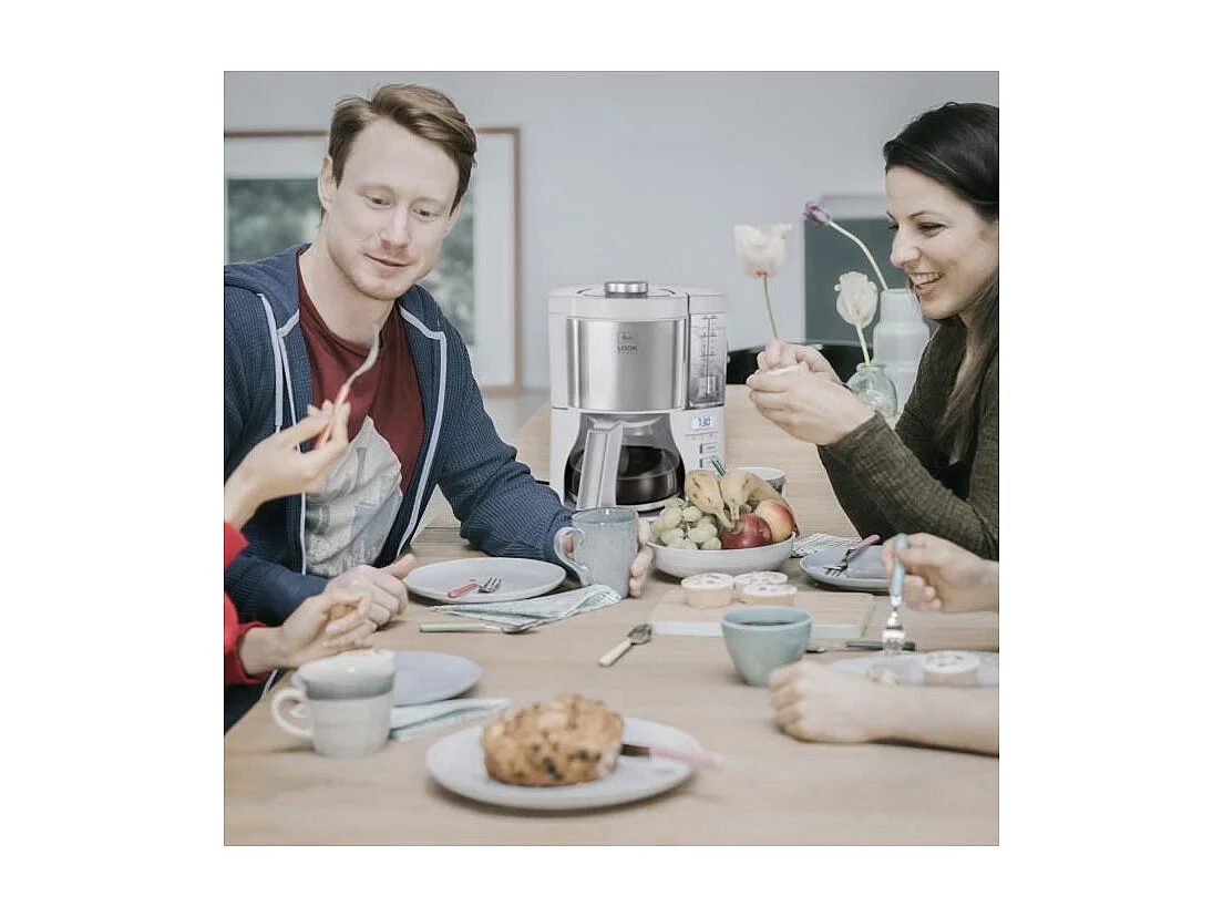 Cafetiere filtre - Melitta - Look V Timer 1025-07 - 1,25L - 10 tasses - 1080 Watts
