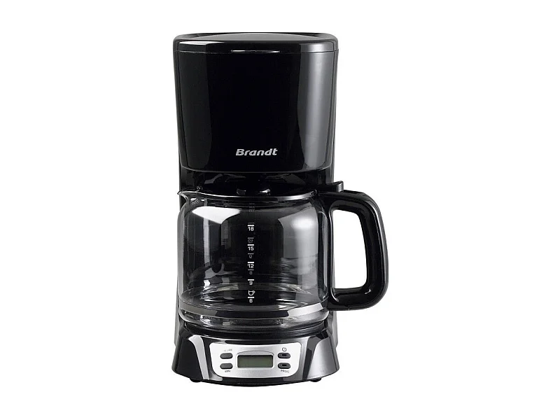 Cafetière à filtre noire 18 tasses BRANDT - CAF 1318 E