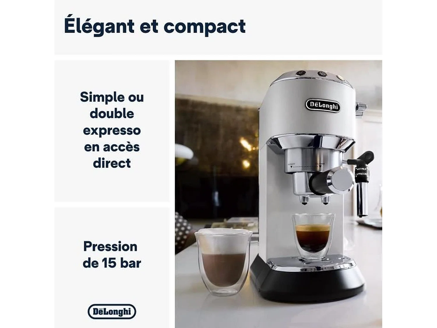 Cafetière à Piston DeLonghi EC 685.W 1300 W