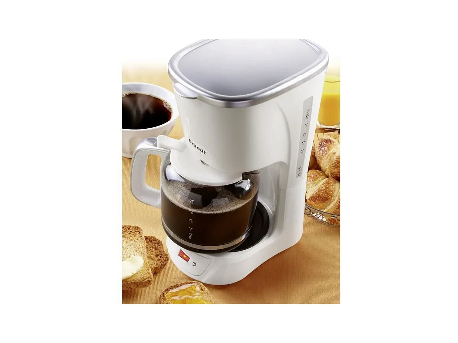 Cafetière filtre BRANDT CAF 1318 S - 1100W - 18 tasses