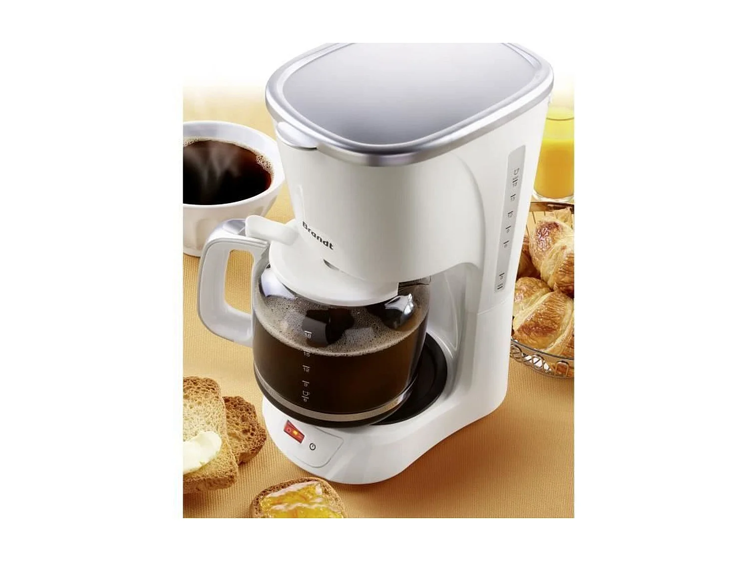 Cafetière filtre BRANDT CAF 1318 S - 1100W - 18 tasses