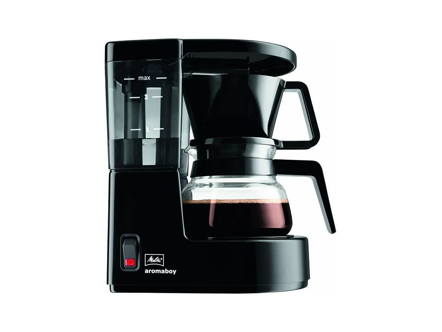 Cafetera negra - 2 tazas - 500W