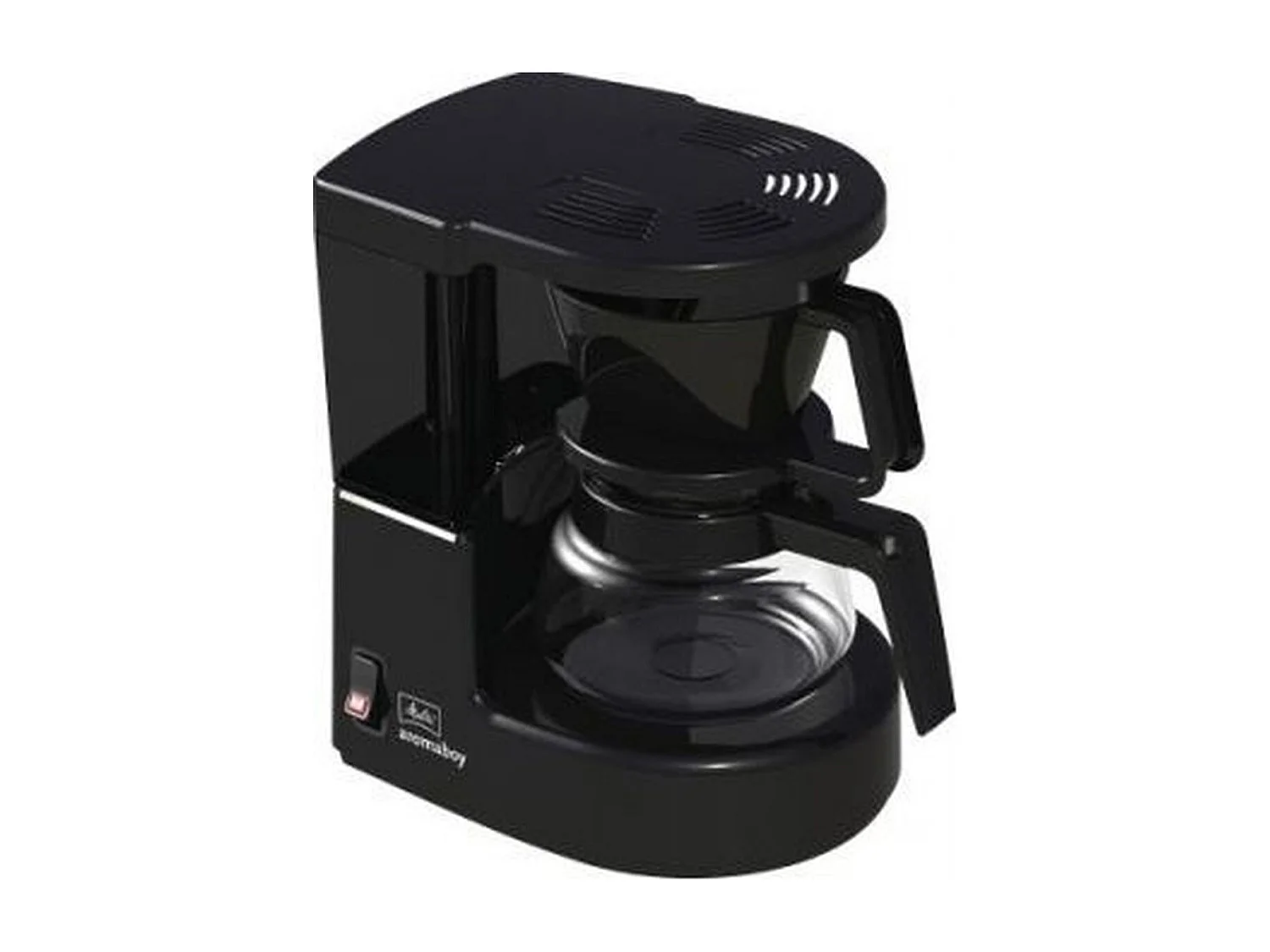 Cafetera negra - 2 tazas - 500W