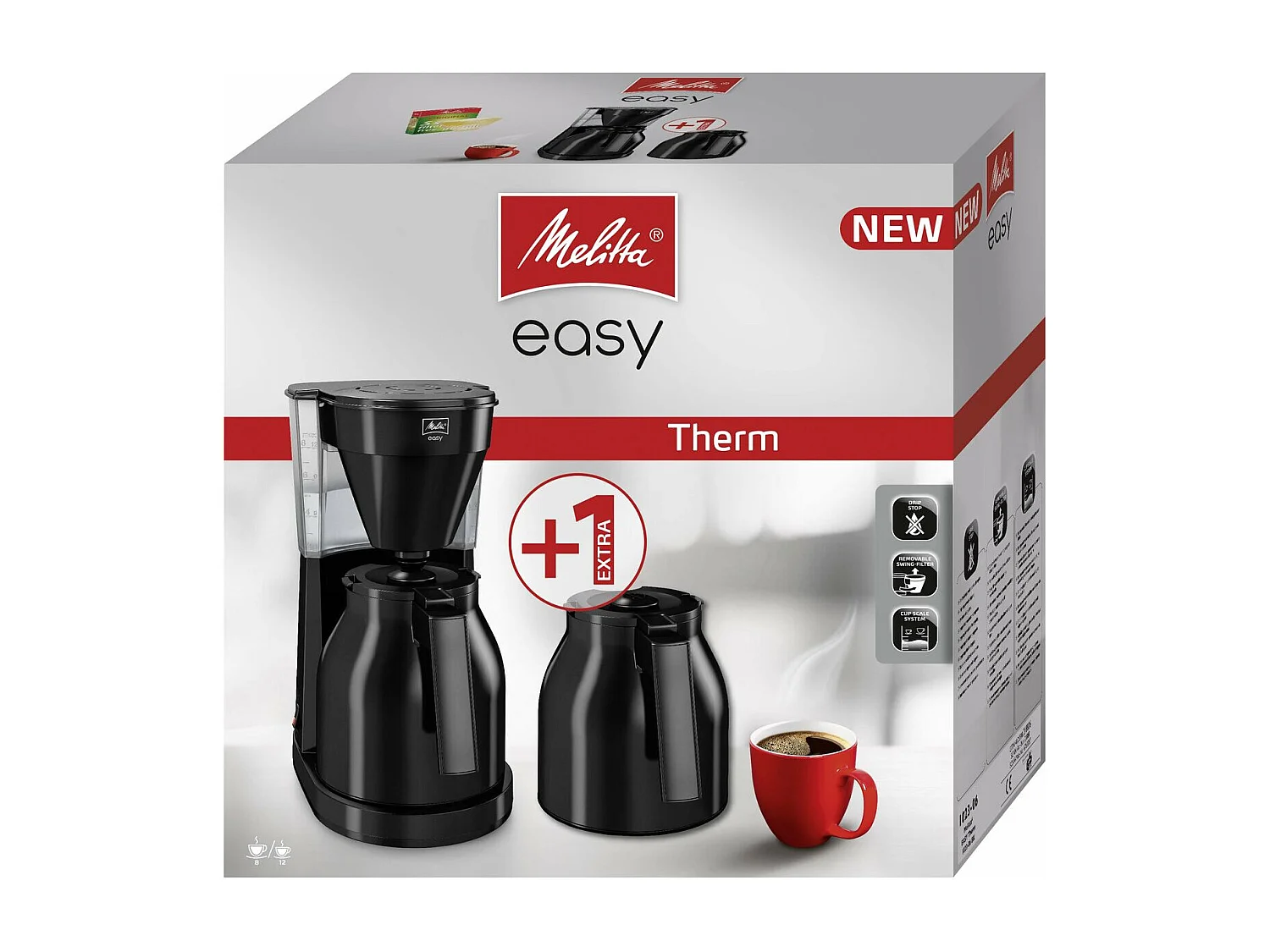Cafetière goutte à goutte Melitta Easy Therm II Noir 1050 W 1 L