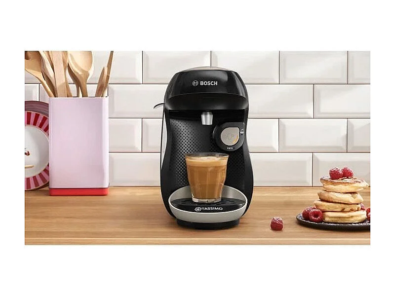 Machine a café - BOSCH - TAS109E - Tassimo Happy - 1400 W - 0,7 L - Creme / Noir