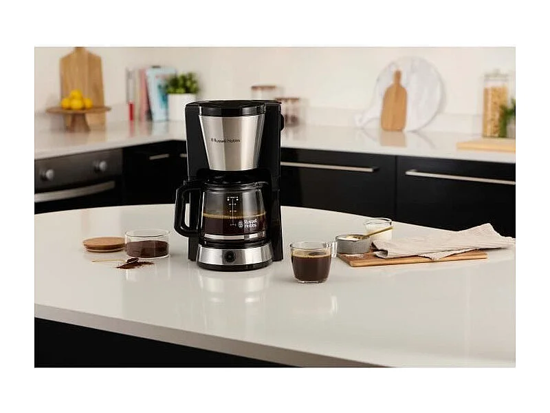 Cafetiere - RUSSELL HOBBS - HEATON - 1,25 L - Noir / Inox