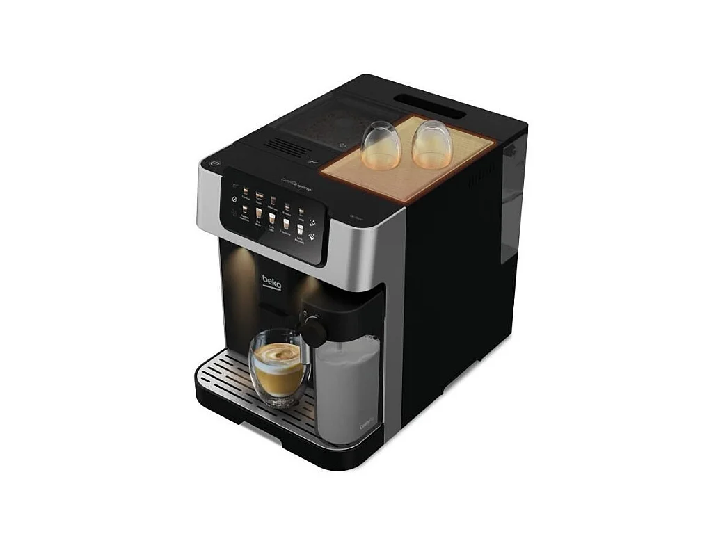 Machine a café avec broyeur - BEKO - CEG7304X - 1350 W - 19 bars - Écran tactile couleur