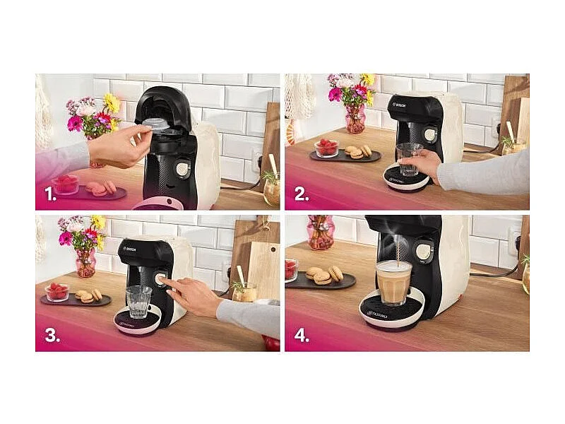 Machine a café multi-boissons - BOSCH - TASSIMO - T10 Happy vanille - 1400 W