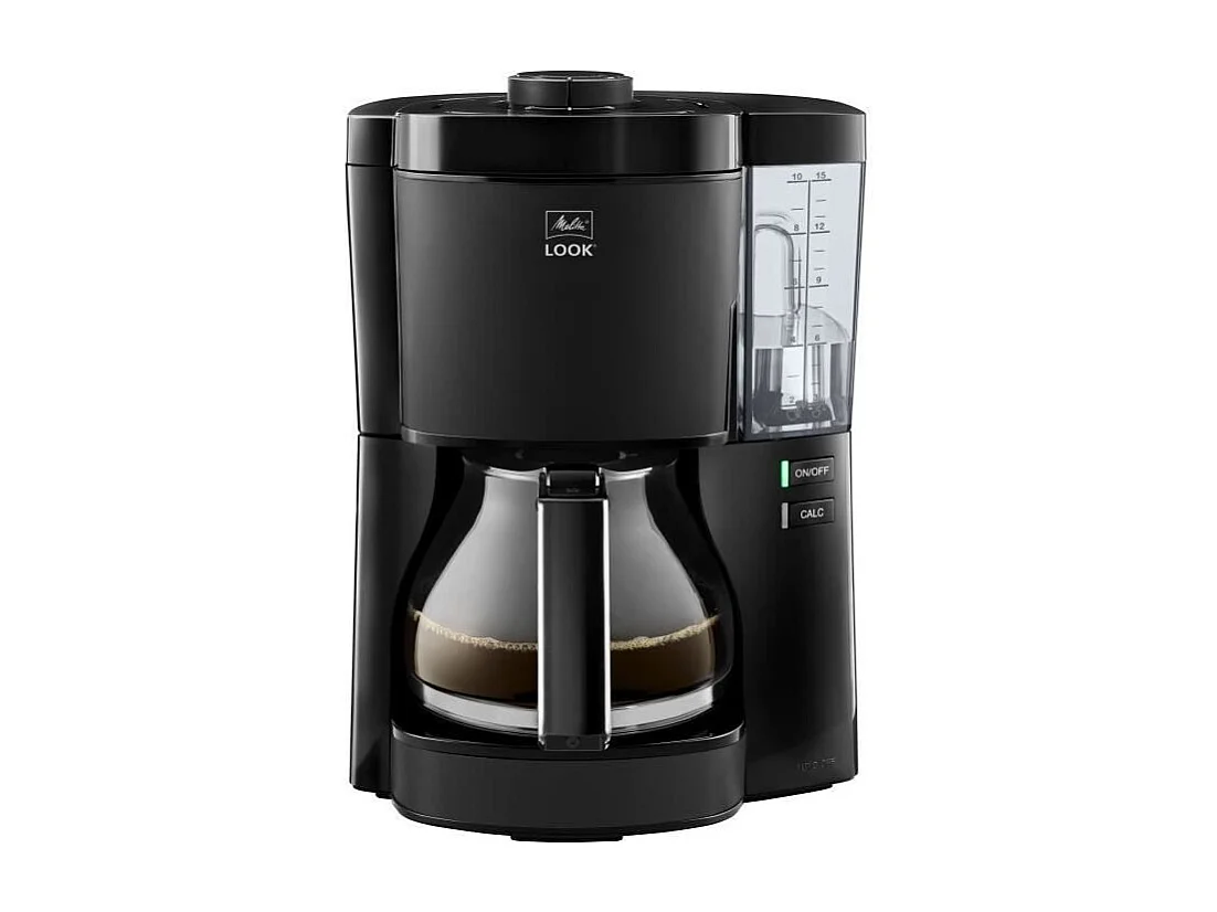 Cafetiere - MELITTA - Look V Glass 1025-02 - 1080 W - 1,25 L - Noir