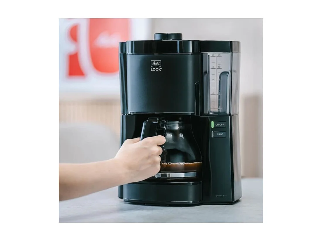 Cafetiere - MELITTA - Look V Glass 1025-02 - 1080 W - 1,25 L - Noir