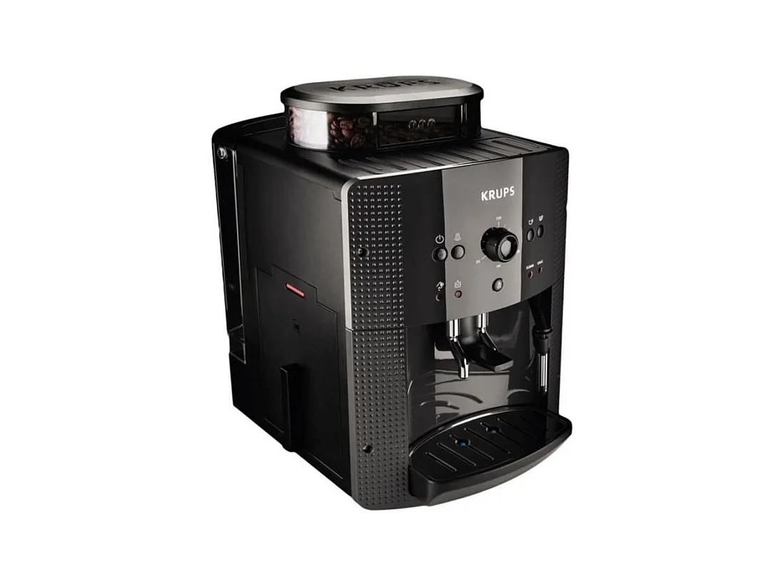 KRUPS EA810B70 - Machine Espresso KRUPS Essential - Thermoblock - Broyeur a cafe integre - 15 bars - Reservoir deau 1,7L - Noir
