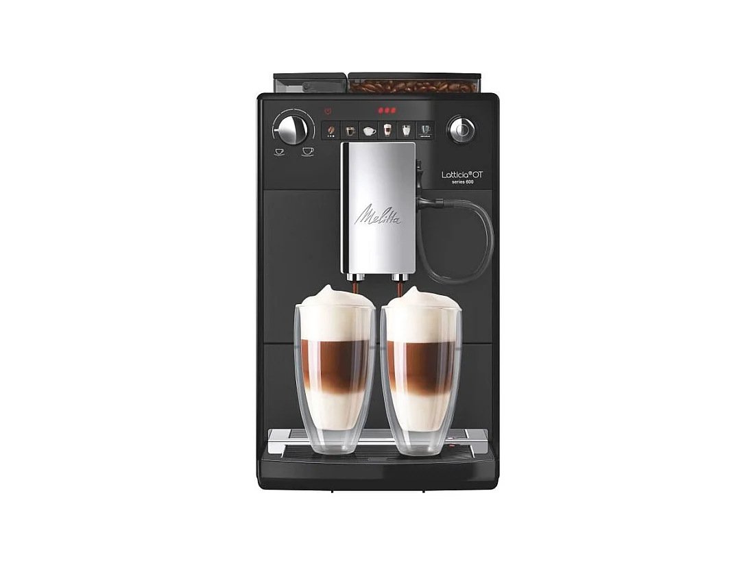 Machine a café - MELITTA - Latticia OT - Réservoir d'eau 1,5 L - Réservoir a grains 250 g - 1450 W - Noir mat