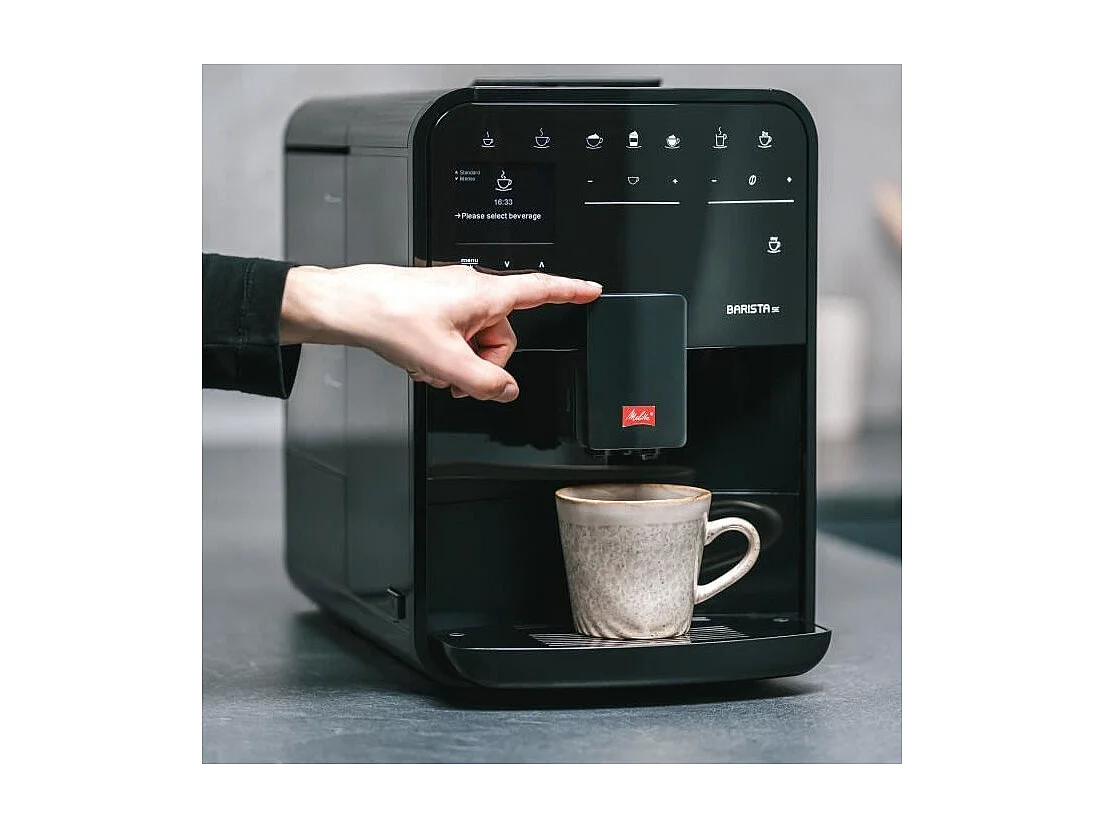 Machine a café automatique avec broyeur - MELITTA - Barista SE F830-003 - 1450 W - Noir