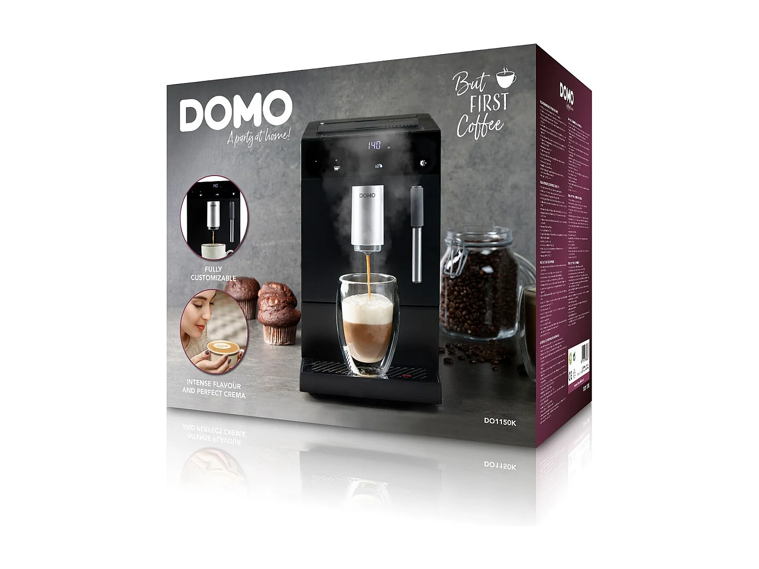Domo Robot café 19 bars noir - DO1150K