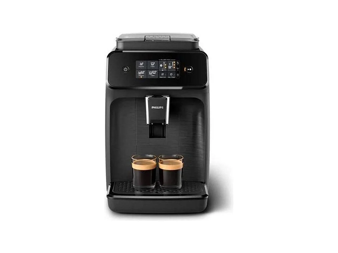 Machine a café expresso a café grains PHILIPS EP1200 - Noir Mat - Avec broyeur - 2 boissons - Ecran tactile - AquaClean