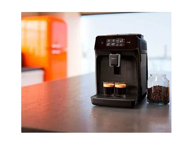 Machine a café expresso a café grains PHILIPS EP1200 - Noir Mat - Avec broyeur - 2 boissons - Ecran tactile - AquaClean
