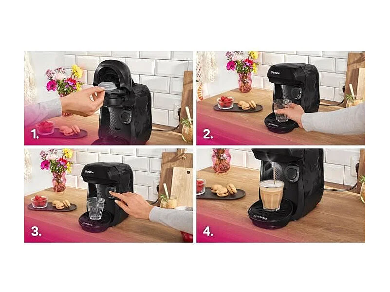 Cafetera multibebidas Tassimo T10 Happy, negra - 1400 W