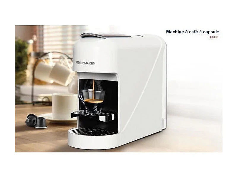 Machine a café a capsules - ARTHUR MARTIN - AMN230B - Expresso & Lungo - Préparation rapide