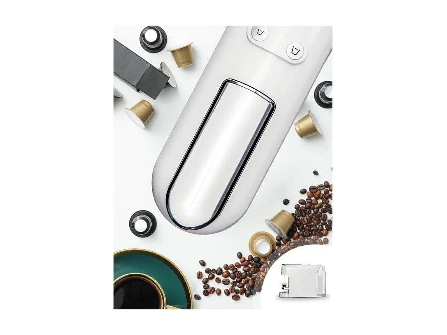 Cafetera de cápsulas Espresso y Lungo - Preparación rápida