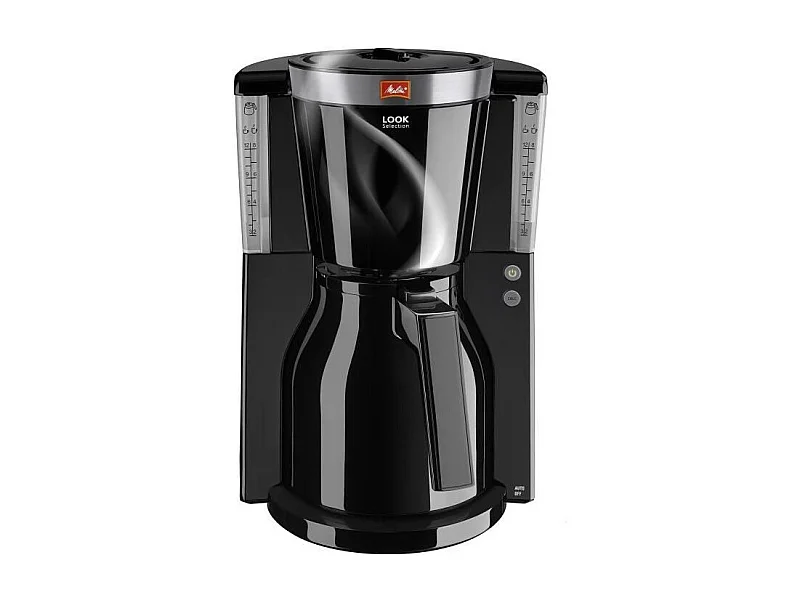 Cafetera Negra/Acero Cepillado - 8 tazas - Sistema antigoteo