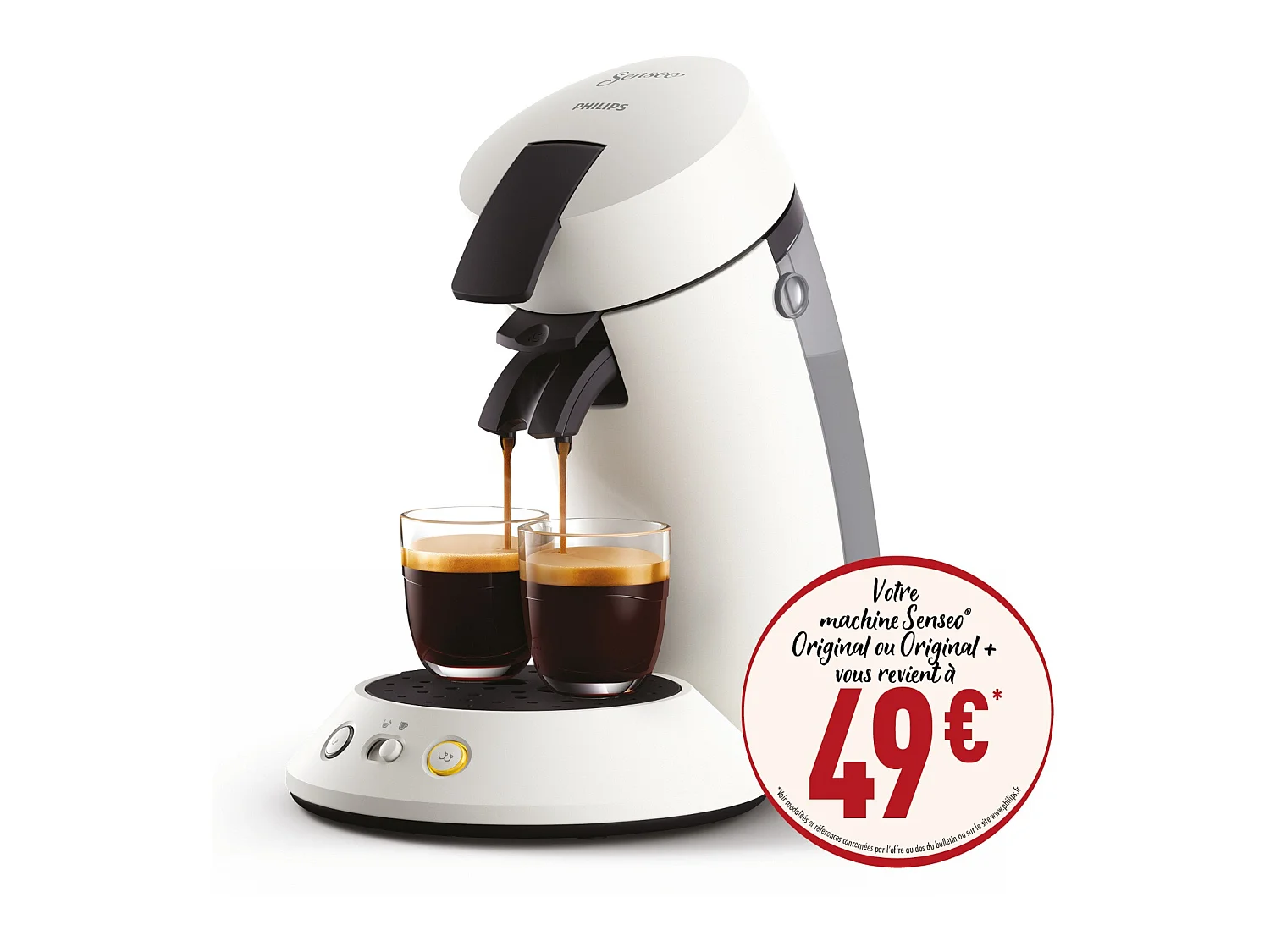 Philips Senseo Original Plus CSA210/11 Kaffeepadmaschine Weiß 2 Tassen