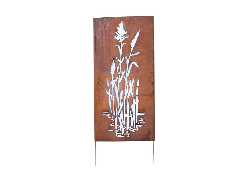 Treillis jardin extérieur plantes grimpantes métal rouillé 48 x 100 cm