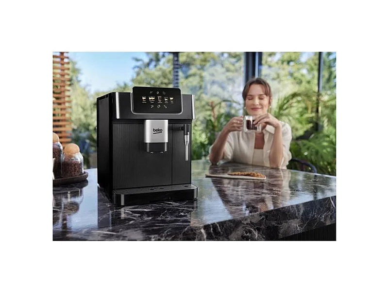 Machine a café avec broyeur - BEKO - CEG7302B - 1350 W - 19 bars - Noir