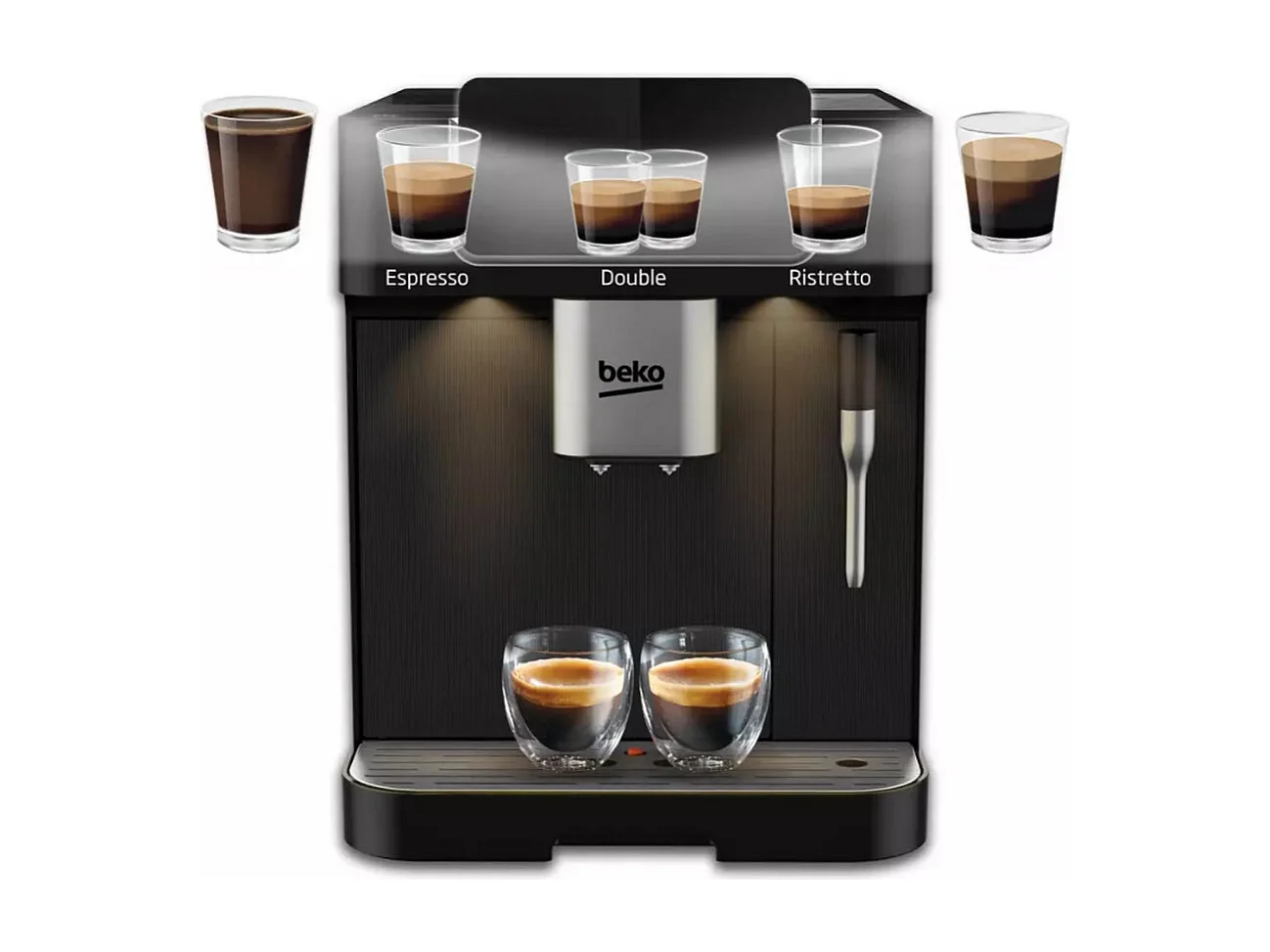 Machine a café avec broyeur - BEKO - CEG7302B - 1350 W - 19 bars - Noir